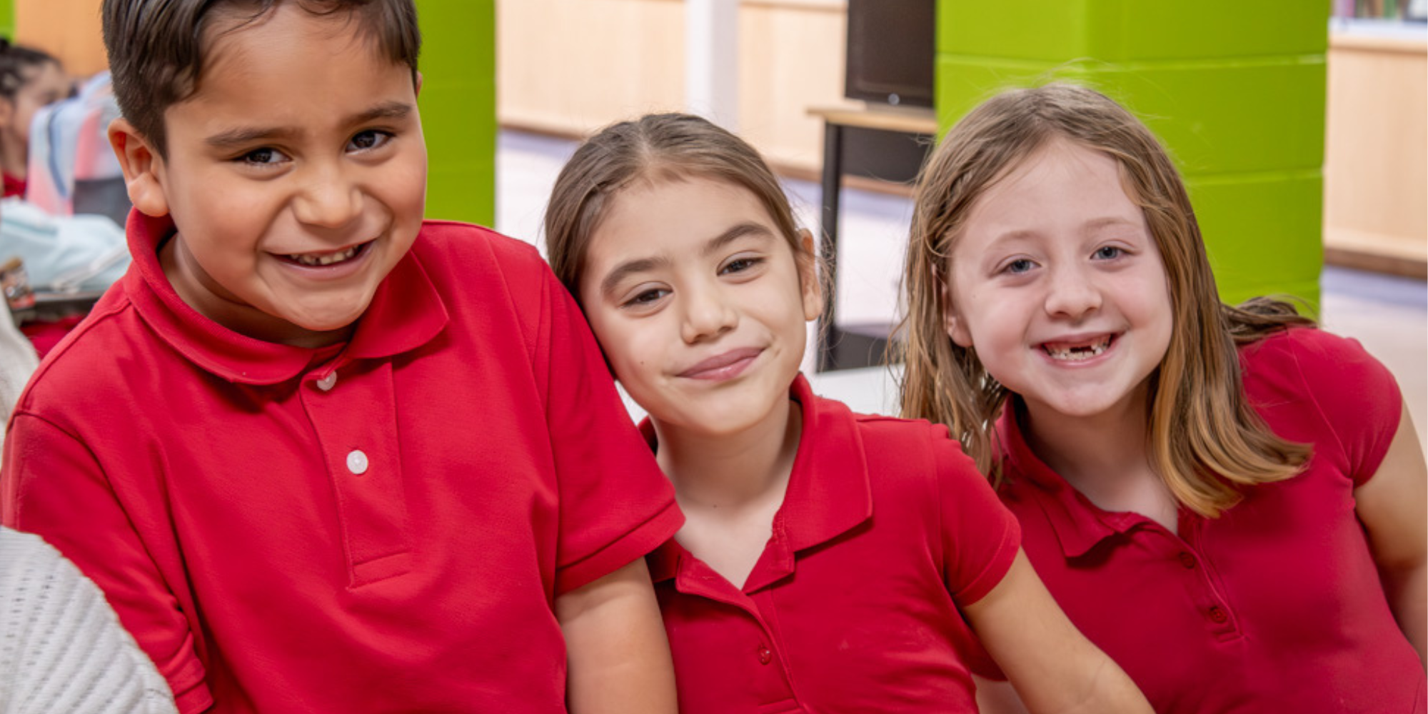 Three Saint Bernard Catholic School students
